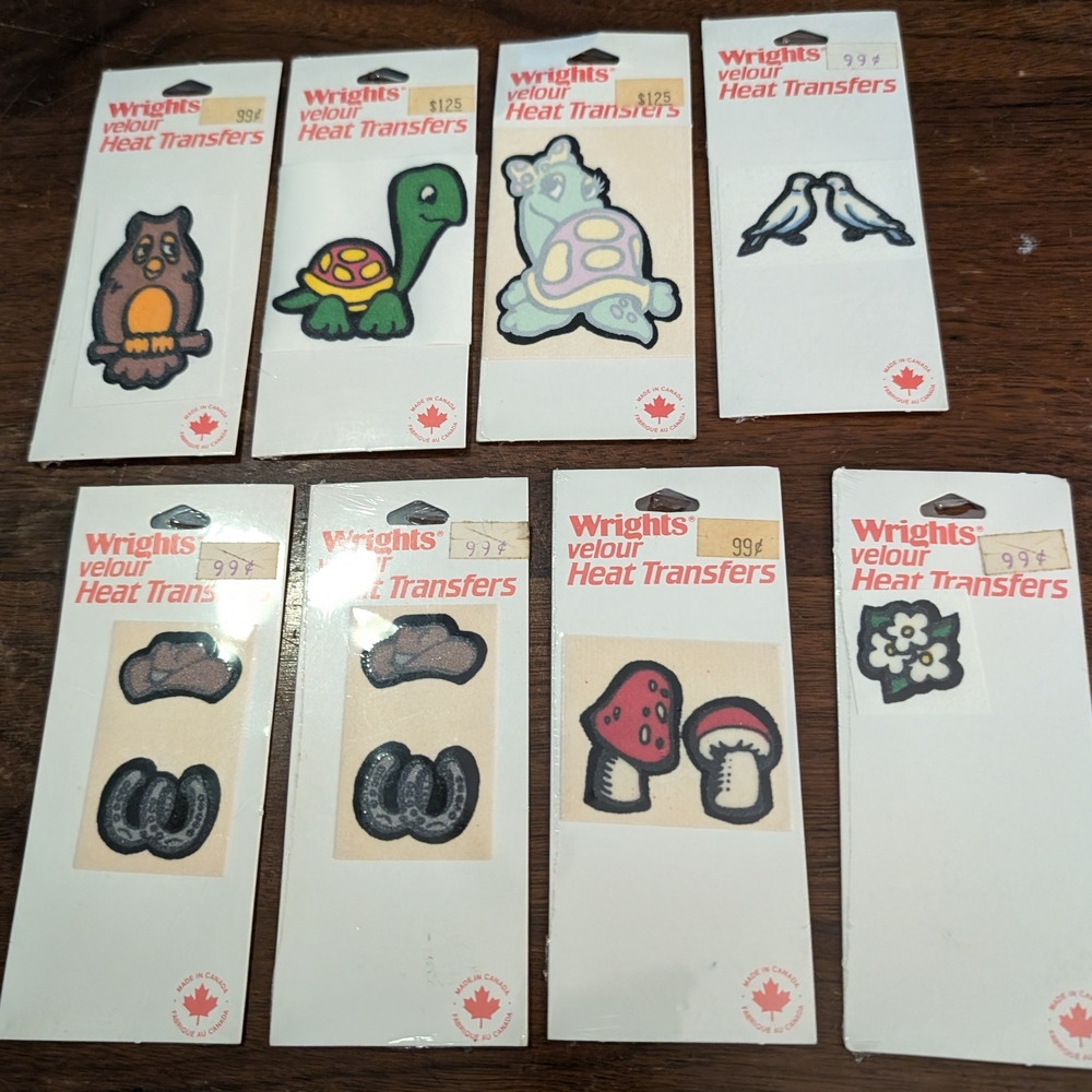 Velour Heat Transfers - Assorted Designs